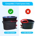 thumbnail image 4 of Fregona La cabeza de reemplazo de la fregona rotativa de 10 paquetes es compatible con la fregona rotativa o - Cedar easywring rinseclean microfiber para sistemas de 2 tanques Home Times HT22110937, 4 of 7