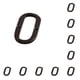 thumbnail image 3 of Advancent Letras de metal negro para puertas Fácil de instalar y decoración eficaz O confiable y duradera oh 10Conjunto, 3 of 6