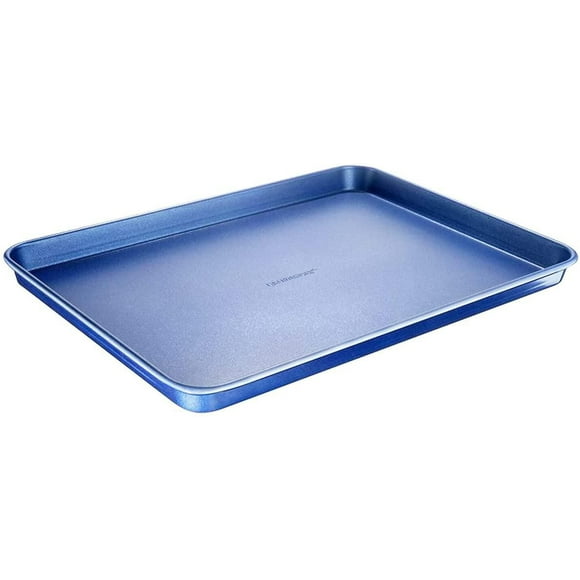 Plaque à Biscuits Antiadhésive Bleue Granitestone – Plateau de Cuisson 17,7 po x 12,7 po Compatible Four et Lave-Vaisselle