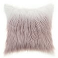 thumbnail image 2 of REGALWOVEN Faux Fur Throw Pillow Covers Soft Warm Fuzzy Cushion Covers Plush Gradient Decorative Pillowcase Pink 18" x 18", 2 of 6