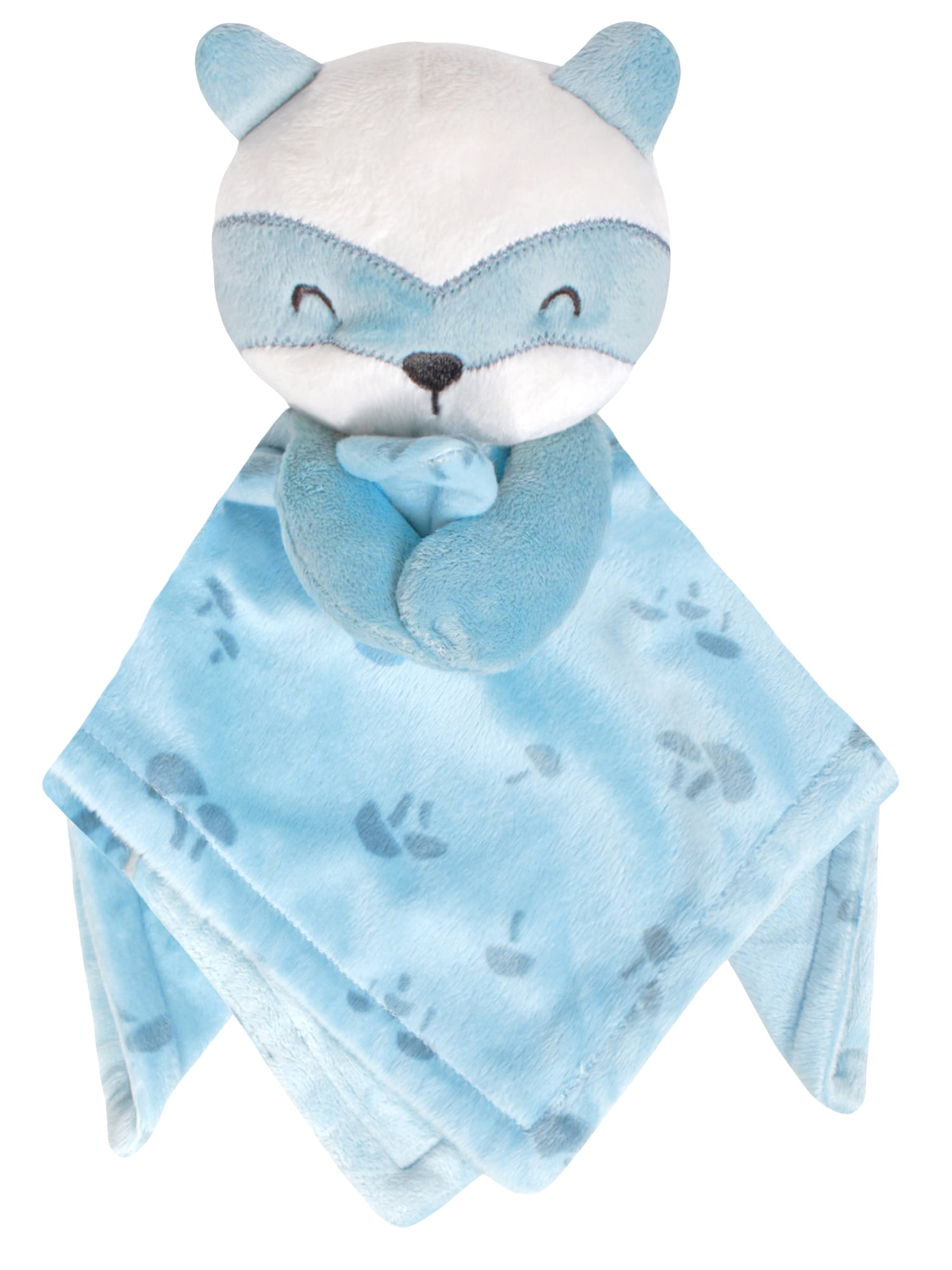 Modern Moments by Gerber Baby & Toddler Girl or Boy Plush Security Blanket, Blue Fox