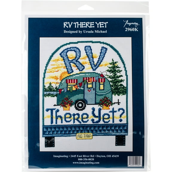 RV There Yet? Counted Cross Stitch Kit-7.5"X9.5" 14 Count