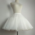 thumbnail image 3 of A-line Petticoat Crinoline Short Slips Wedding Accessories Fluffy Tutu Skirt 50s Vintage Puffy Underskirt Multi Layers, 3 of 13