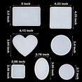 thumbnail image 2 of Silicone Resin Molds Kit - 18-Piece 7 Styles DIY Craft Supplies with Square, Round, Heart Coaster Molds for Epoxy Art, 2 of 5