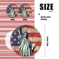 thumbnail image 2 of The Statue of Liberty Stands In Front of The American Flag - Christmas Ornament Xmas Keepsake Ceramic Ornaments Holiday Decorations for Tree Christmas Gift Ideas 2.95in, 2 of 6