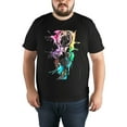 thumbnail image 4 of Large Tops For Men GraphicWatercolor Painting- (5) Printed Tees Summer Everyday Short-Sleeved T Shirts Black or White XS-5XL, 4 of 5