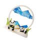 thumbnail image 4 of Figura de panda con arena en movimiento, arte artístico, manualidades, paisaje, arena dinámica 3D Azul, 4 of 9
