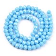 thumbnail image 3 of 10strands Electroplate Glass Beads Strands Pearl Luster Plated Faceted Rondelle Deep Sky Blue 2.9~3.3x2mm Hole: 0.8mm about 144~150pcs/strand 35~37cm Blue, 3 of 3