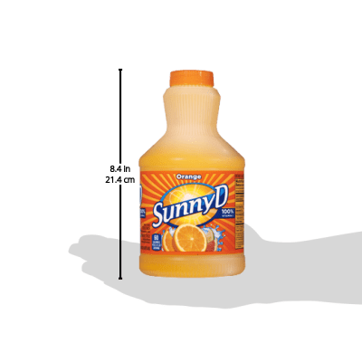 Sunny D Orange Flavored Citrus Punch, 48 Fl. Oz.