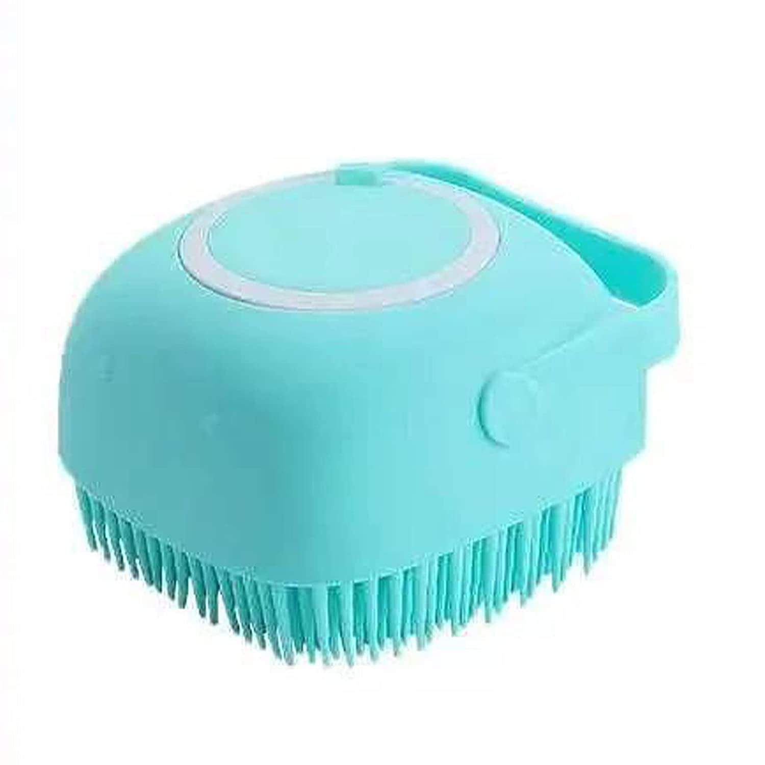 Pet Grooming Bath Massage Brush with Soap and Shampoo Dispenser Soft