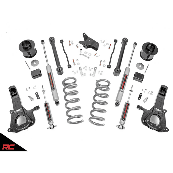 Rough Country 6" Lift Kit (fits) 2009-2018 RAM Truck 1500 2WD V8 includes N3 Shocks Knuckle Suspension System 30830