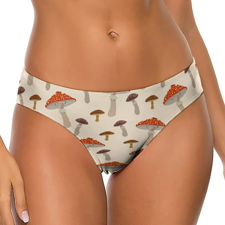 

Autumn Mushrooms Women s Thongs Sexy T Back G-Strings Panties Underwear Panty