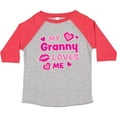thumbnail image 3 of Inktastic Valentine's Day My Granny Loves Me Hearts and Lips Boys or Girls Toddler T-Shirt, 3 of 5