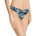 thumbnail image 5 of Calvin Klein Women's Invisibles Thong Panty, Lyria Blue Floral, Small, 5 of 5