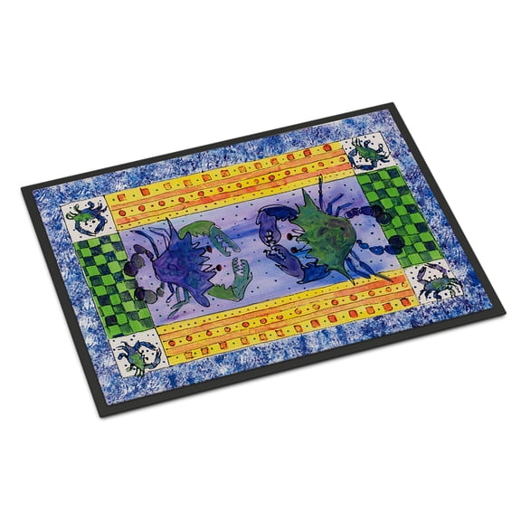 Carolines Treasures 8070-MAT Crab Doormat 18x27 27"L x 18"W multicolor