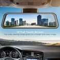 thumbnail image 3 of 10" 4K Mirror Dash Cam Car Camera,1080P Full HD Smart Rearview Mirror for Cars & Trucks, Front and Rear View Dual Cameras, Night Vision, 3 of 5