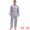 Silver Gray, variant on DARING DIVA Men's 2-Piece Button Down Printing Sleepshirt Pajamas Set M Red Gray