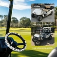 thumbnail image 2 of Jeiento Golf Ball Print Golf Cart Steering Wheel Covers White 14 Inch Steering Wheel Cover Lightweight Stretchable Golf Cart Wheel Covers Auto Interior Protector Golf Cart Accessory, 2 of 7