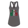 thumbnail image 2 of Wild Bobby, Mexican Queen Latin Pride Women Racerback Tank Top, Dark Grey, Medium, 2 of 5