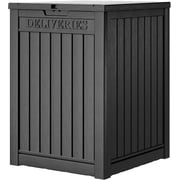 Package Delivery Box for Outside, 48 Gallon Storage with Lockable Secure, Large Double Wall Resin Outdoor Package Delivery Waterproof