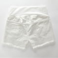 thumbnail image 4 of Cavosen Women's Shorts Casual Ripped Denim Under The Belly Maternity Shorts Straight Elastic Waist Pregnancy Shorts Breathable Summer Lounge Pants, 4 of 8