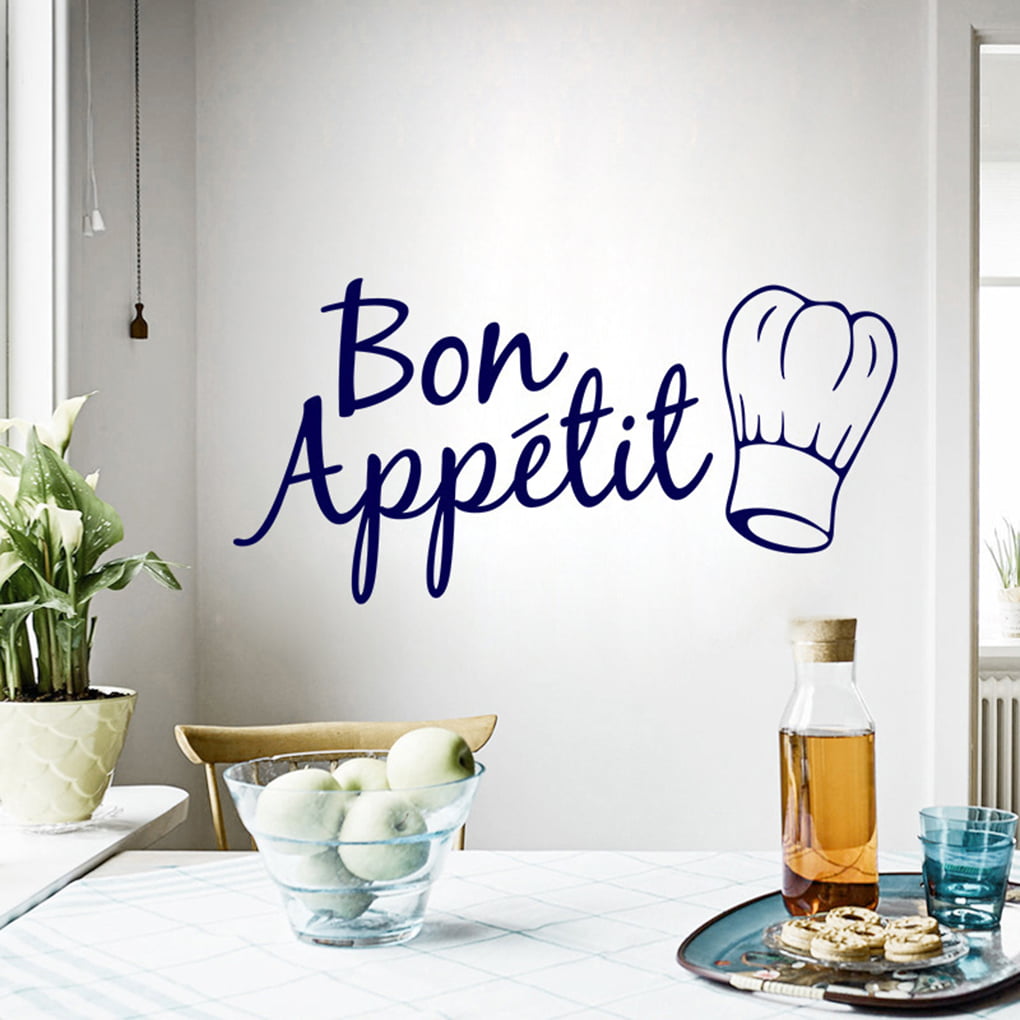 Bon Appetit Wall Art Kitchen Dining Room Sticker Decal 