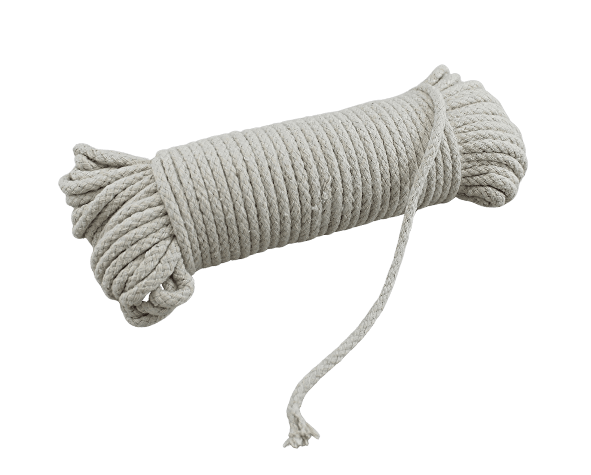 100 Ft Heavy Duty Braided Cotton Rope Clothesline #6 - 1/4' 6 mm Multi Purpose Home Boat Camping Crafts