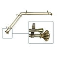 thumbnail image 2 of Maurice 13/16 inch Double Corner Window Curtain Rod 66-120" - Antique Brass, 2 of 3