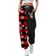 thumbnail image 1 of Gibobby pantalones de mujer holgados Mujer Otoño e Invierno Casual moda Navidad divertido impreso cintura elástica pantalones deportivos pantalones casuales (Rojo, XL), 1 of 4