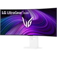 thumbnail image 4 of LG 39GX90SA 39-inch Ultragear WQHD (3440 x 1440) OLED Curved Gaming Monitor 240Hz, 1ms, NVIDIA G-Sync Compatible, AMD FreeSync Premium, VESA DisplayHDR True Black 400, webOS, USB Type-C, White, 4 of 10