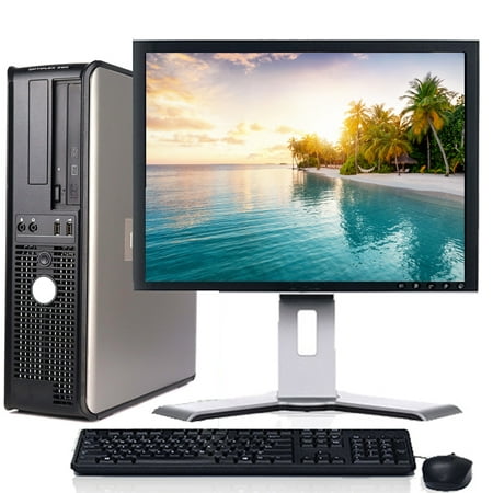 Restored Dell OptiPlex Desktop Computer Intel Core 2 Duo, 4GB RAM, 500GB HD, DVD, Wi-Fi & 19" LCD Monitor, Windows 10 PC (Refurbished)