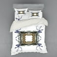 thumbnail image 1 of Ambesonne Victorian Bedding Set 4 Pcs, Hunter Wild Animals, Queen, Violet Tan Pearl, 1 of 3