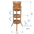 thumbnail image 4 of KOUBOO Unique Home Decor Acrylic Champagne Bucket in Rattan Basket with Stand, Ice Buckets, 4 of 9