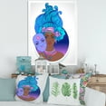 thumbnail image 3 of Designart 'Portrait of Afro American Girl With Blue Hair II' Modern Framed Art Print, 3 of 4