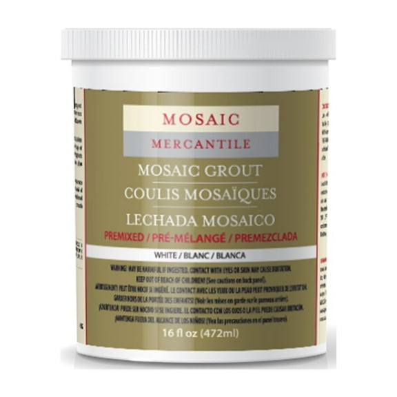 Mosaic Mercantile Mosaic Tile Grout, 1 lb., 1 lb., White
