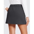 thumbnail image 2 of Falda CRZ YOGA Deportiva de Tenis con Short Incorporado, Cintura Alta, Gris, Talla XS, 2 of 5