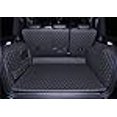 thumbnail image 3 of FHJBP Trunk Mat Compatible with Mercedes G Class W463 G350 G500 G55 G63 2007-2018 Full Coverage 3D Laser Measured Rear Cargo Mat+Backrest Mat+Both Sides Panel Black w/Black Stitching, 3 of 4