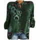 thumbnail image 1 of Top informal con botones para mujer, elegante, con estampado de flores y flores OAVQHLG3B Store  lin121212, 1 of 3