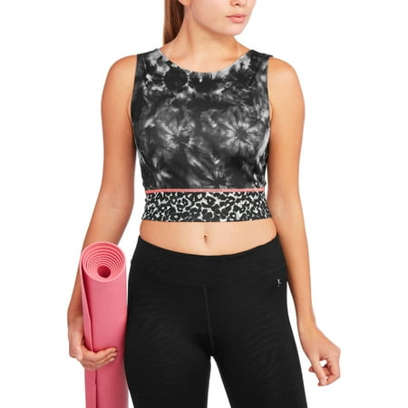 Danskin Now Juniors' Active Hidden Jungle Mix Print Crop