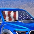 thumbnail image 4 of Xixirimido Windshield Sun Shade for Car SUV Truck Foldable Sunshade for Car Windshield Block UV Rays Keep Your Vehicle Cool Car Interior Accessories, US Flag, 4 of 8