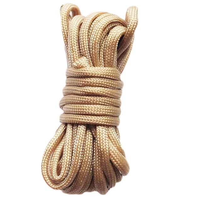 Nvzi 2 piezas de cordón de nailon trenzado de 4 mm para acampar, hamacas, tendedero, senderismo, pesca, 3 yardas, color caqui