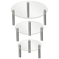 thumbnail image 3 of Shisuyan Display Rack Metal 3Pcs 8X8X2In, 3 of 8