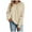 Beige, variant on TTUHYWXI Retro Santa Sweatshirt for Women Vintage Christmas Fleece Linend Sweaters Crewneck Oversized Long Sleeve Tops (Pink, L)