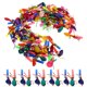 thumbnail image 1 of KAKOWELY 100 globos de silbato para fiestas de cumpleaños infantiles, bonito silbato de juguete y globo para fiestas infantiles, fácil de llevar para Halloween, Navidad y Año Nuevo., 1 of 5