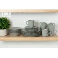thumbnail image 4 of 10 Strawberry Street Oxford 24 Piece Stoneware Dinnerware Set, Gray, 4 of 8