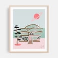 thumbnail image 2 of Off planet house - Illustration Mid-Century Modern Space Architecture Surrealism Geometric Modern Art Retro Unframed Wall Art Print 20 x 24 inches, 2 of 13
