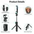 thumbnail image 2 of Selfie Stick for Phone, Extendable Travel Tripod with Wireless Remote for Selfies, Video Recording, Compatible with All Cell Phones, Black, 2 of 9