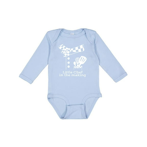 Inktastic Little Chef in the Making Boys or Girls Long Sleeve Baby Bodysuit