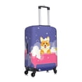 thumbnail image 3 of Xecao Dog Washes in a Pink Bath print Elastic Luggage Cover, with double-sided print , is perfect for travel, business, and daily use, 3 of 9