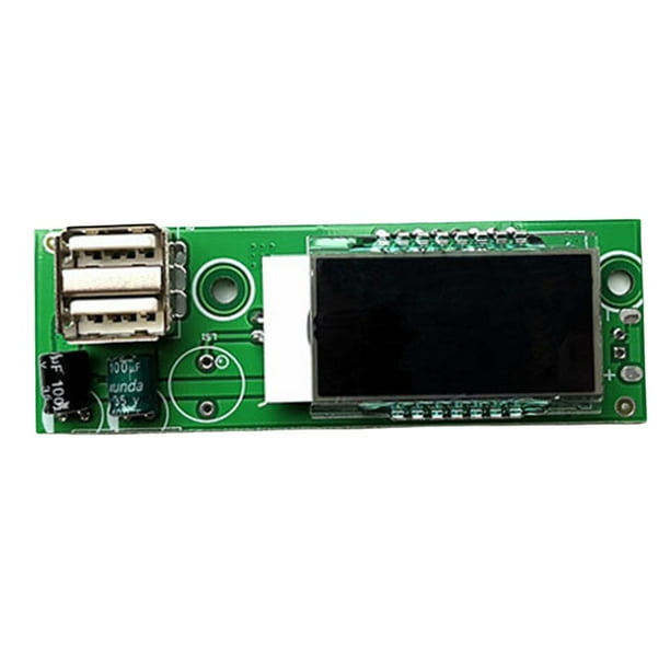 Voltímetro de Batería de Litio Ácido Probador de Capacidad de Batería Módulo de Prueba de Voltaje Digital LCD Indicador de de Batería USB